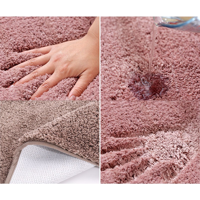 Bath Mat Set Factory - Non-Slip PVC Water Absorbent 3pcs