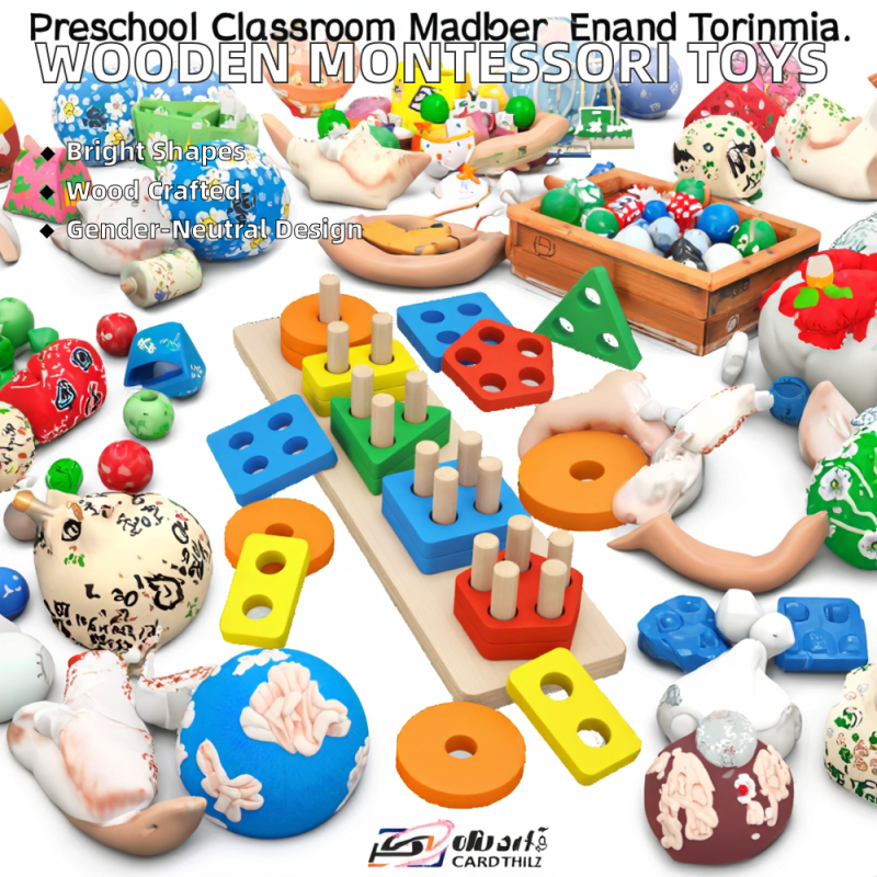 Montessori Tower Manufacturer - Rainbow Rotating Stacking Infant