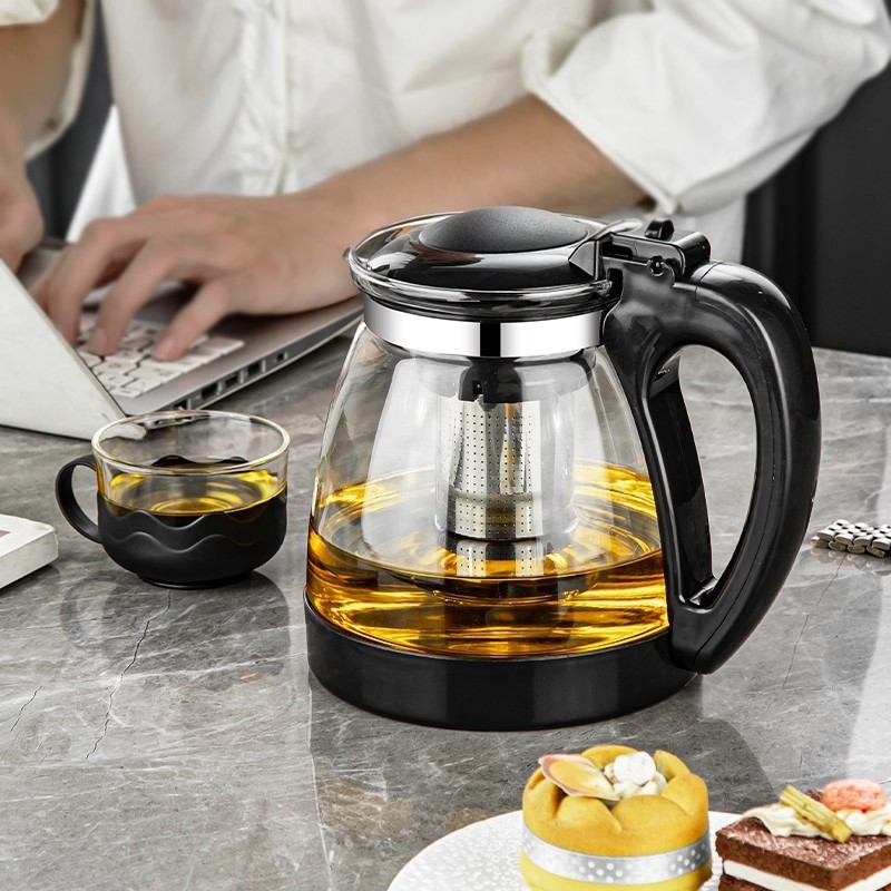 Glass Teapot Manufacturer - Clear Loose Leaf Infuser Heat-Resistant
