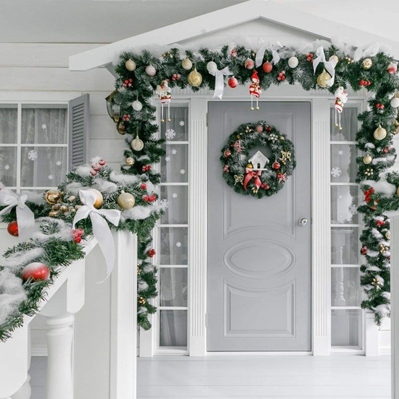 Christmas Garland Supplier - Artificial 2.7m PVC Indoor Outdoor