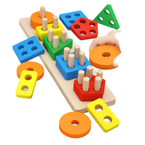 Montessori Tower Manufacturer - Rainbow Rotating Stacking Infant