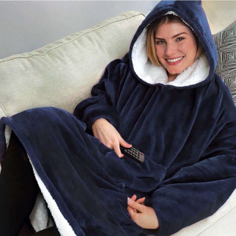 Plush Blanket Manufacturer - Super Soft Wearable Hoodie Oversized