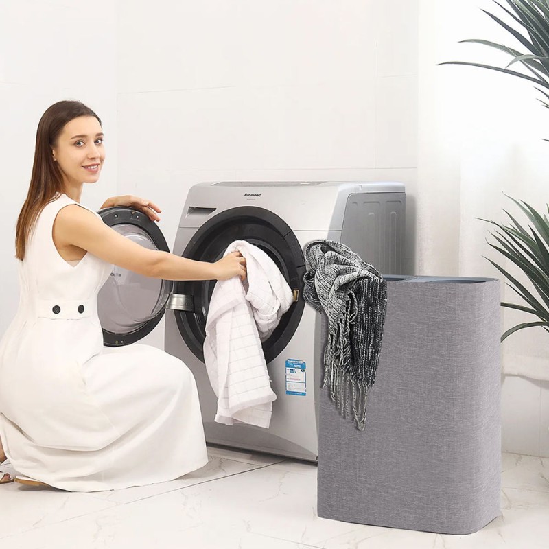 Laundry Basket Factory - Large Fabric Removable Lid Bamboo