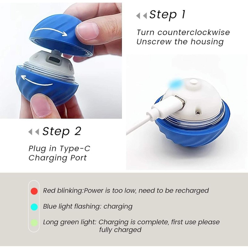 Interactive Dog Toy Supplier - USB Smart Gravity Bouncing Ball