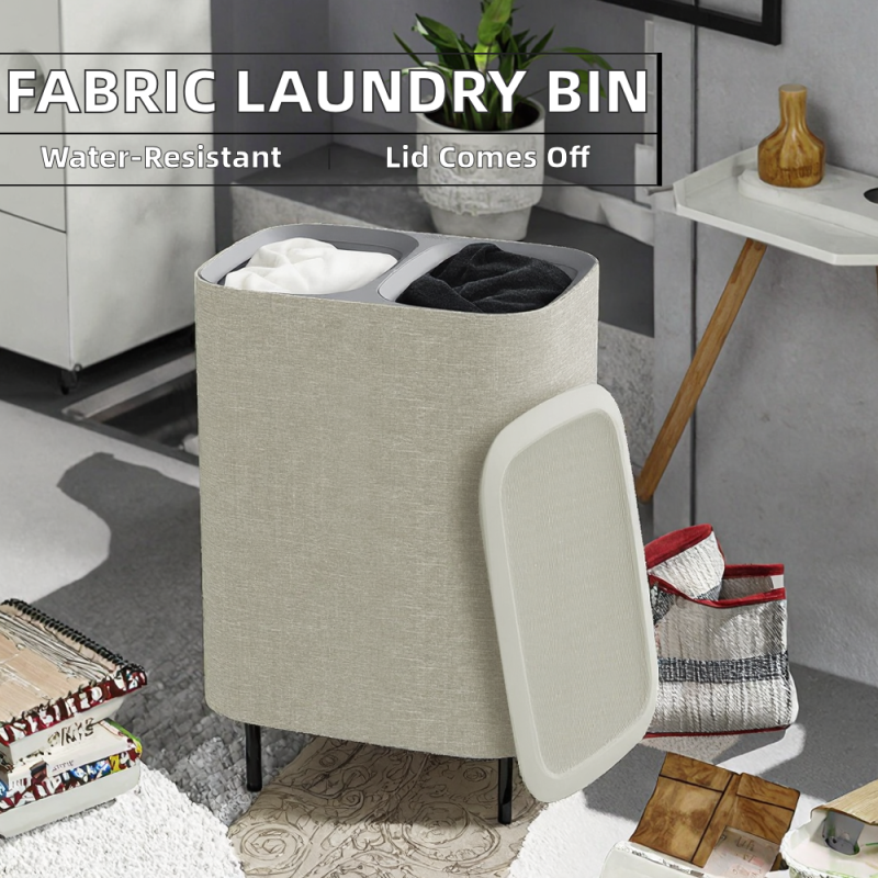 Laundry Basket Factory - Large Fabric Removable Lid Bamboo