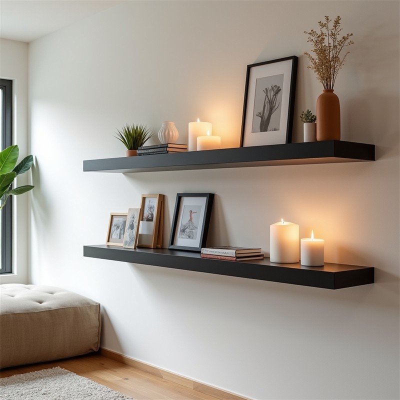 Wooden Hook Shelf Supplier - Wall Hook Floating Bracket Models