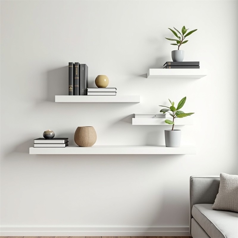 Wall Mounted Cabinet Manufacturer - Storage Shelves Library Floating Shoe