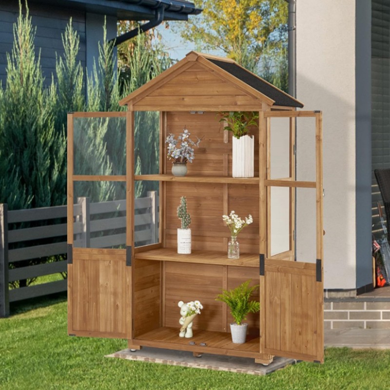 Wooden Plant Box Supplier - Small Garden House Fruits Room Greenhouse