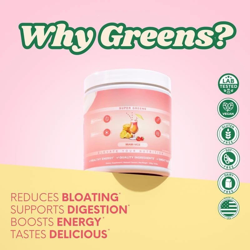 Super Greens Powder Supplier - Hot-Selling Herbal Extract Amazon US Bottle