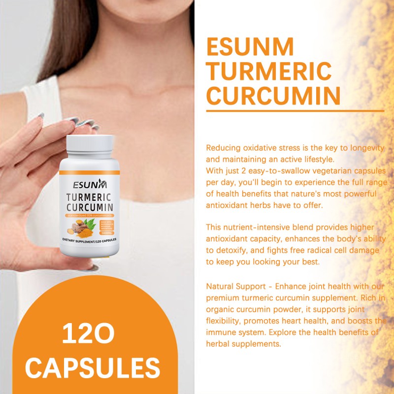 Turmeric Curcumin Capsule Manufacturer - Food Grade Herbal Extract Health Wellness