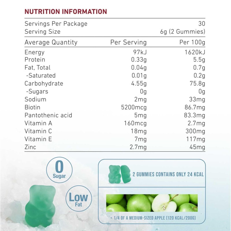 Bear Gummy Candies Factory - Food Grade Vitamins Improved Hair Health