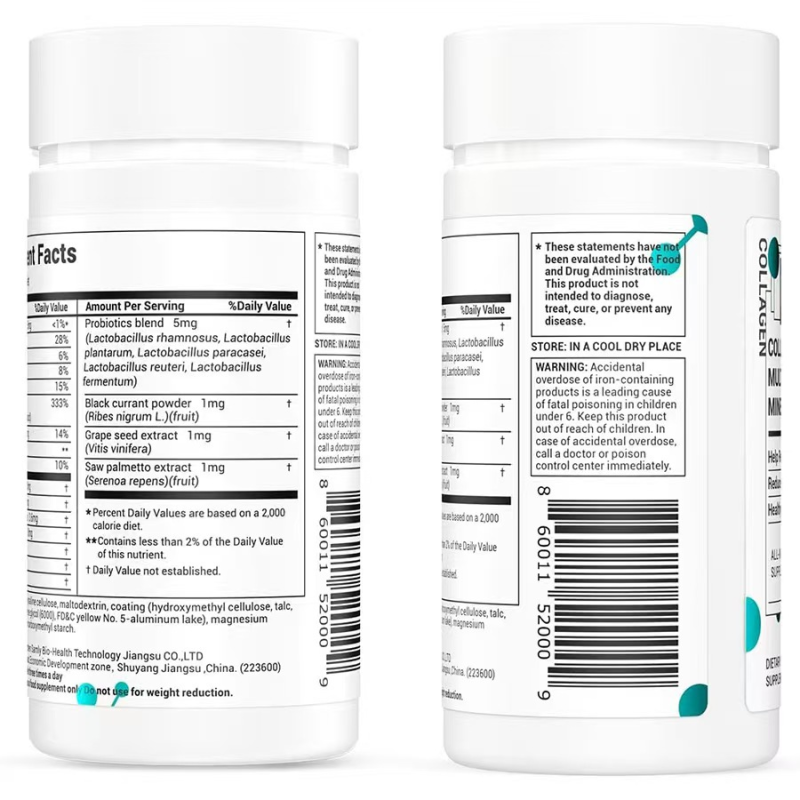 Adult Peptide Tablets Supplier - Candy Glass Bottle Food Beverage Packaging