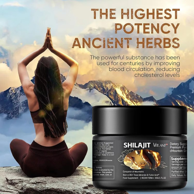 Himalayan Shilajit Soft Resin Supplier - Food Grade Herbal Extract Cream in Bottle