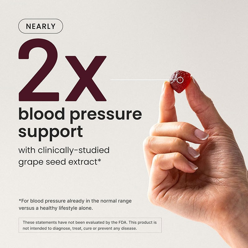 CoQ10 Gummies Supplier - Fresh Grape Seed Beetroot Custom Glass Bottle