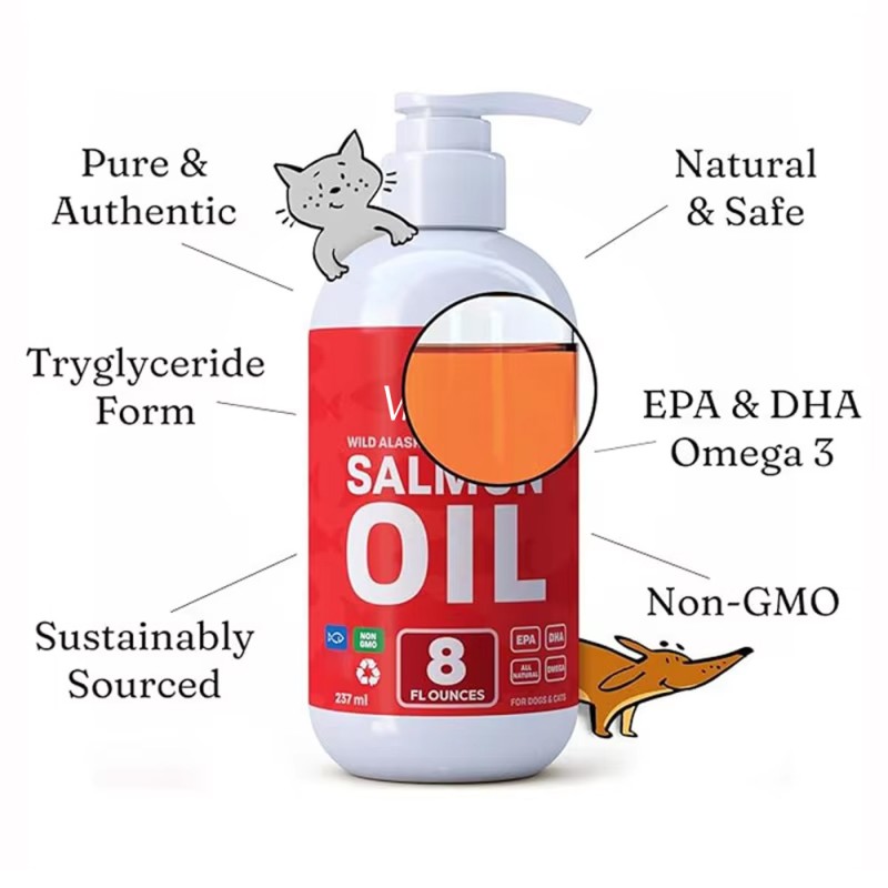 Pet Fish Oil Supplement Manufacturer - Salmon Oil Liquid Health Care Cross-Border