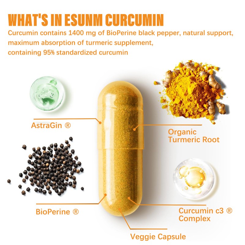 Turmeric Curcumin Capsule Manufacturer - Food Grade Herbal Extract Health Wellness