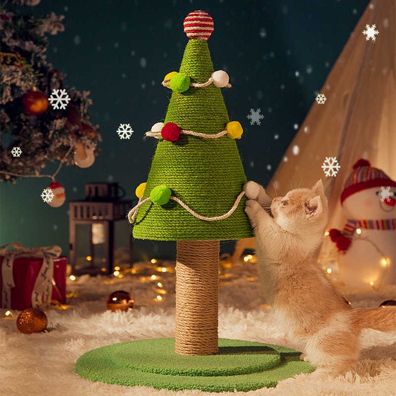 Cat Tree Factory - OEM Christmas Flower Sisal