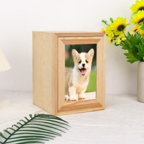 Pet Urn Manufacturer - OEM Solid Wood Bamboo Slid Lid