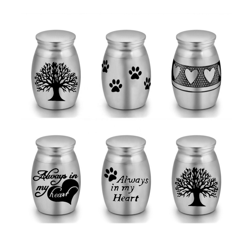 Pet Memorial Urn Factory - OEM Silver Waterproof Ash