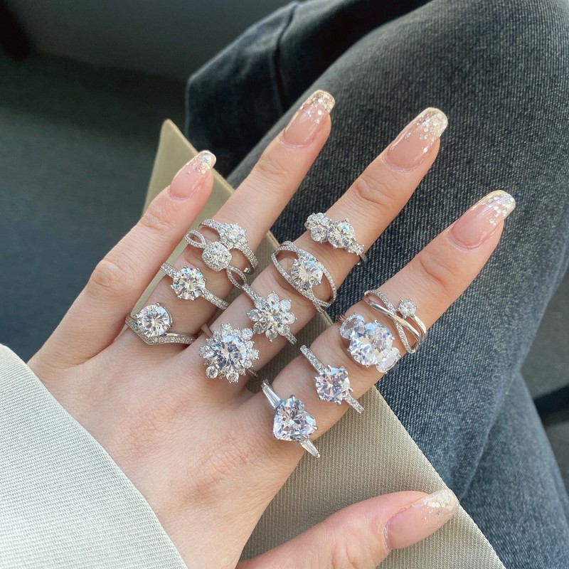 Fashion Ring Factory - OEM Full Zirconium Gold Plated