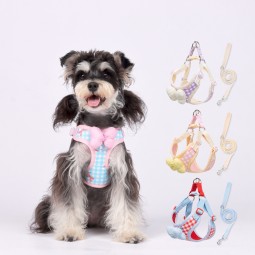 Dog Harness Factory - OEM Outdoor Adjustable Bow Plaid
