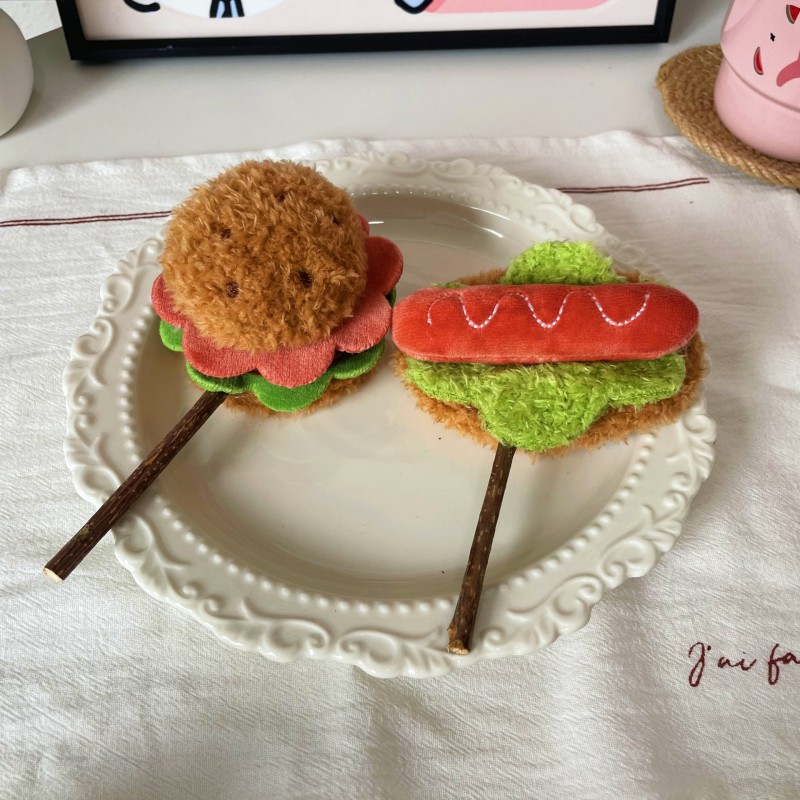 Cat Toy Factory - OEM Hamburger Shape Teeth Chew