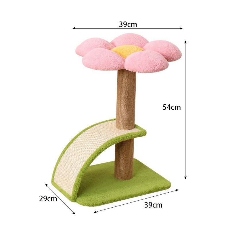 Cat Tree Manufacturer - OEM Flower Sisal Pillar Large