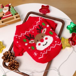 Pet Sweater Factory - OEM Two-Legged Knitted Christmas