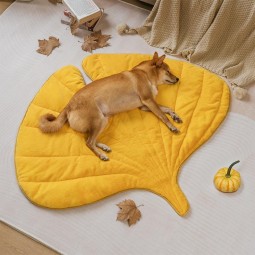 Pet Bed Mat Manufacturer - OEM Leaf Shape Polyester Blanket