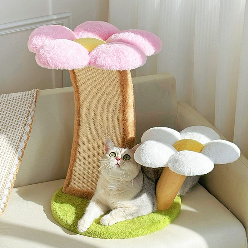 Cat Tree Manufacturer - OEM Flower Sisal Pillar Large