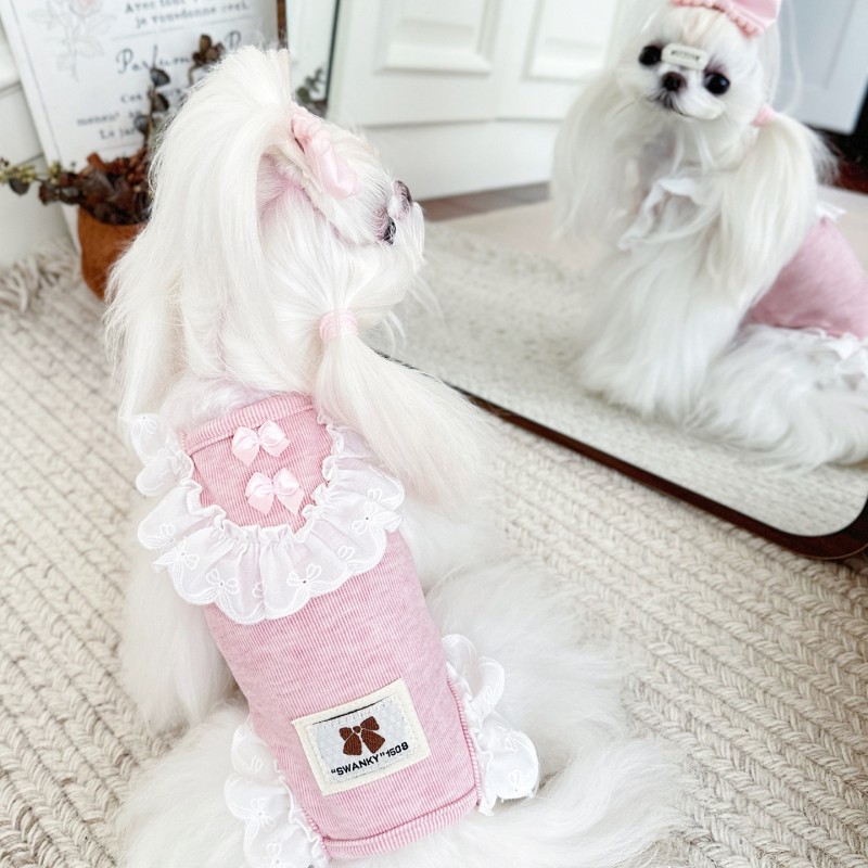 Pet Home Clothes Manufacturer - OEM Warm Floral Lace