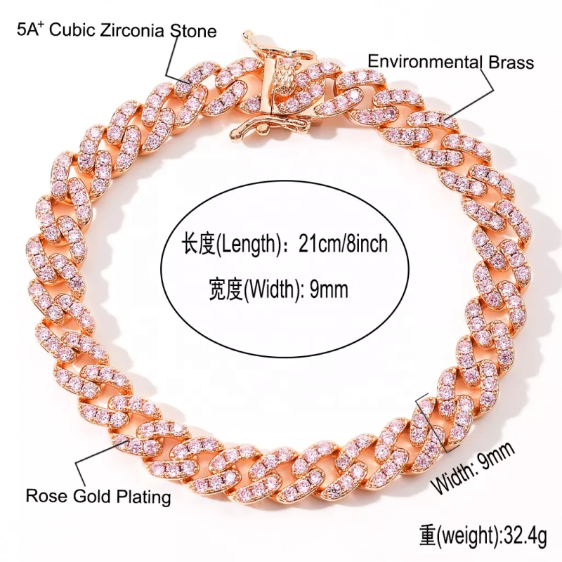 Necklace Manufacturer - OEM Full Iced Cuban Link