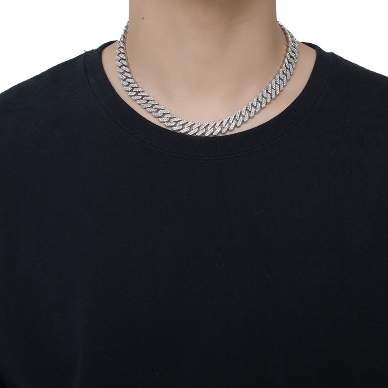 Men Jewelry Factory - OEM ZIRCON Miami Curb Choker