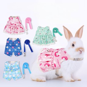 Pet Harness Set Factory - OEM Soft Bunny Elastic Leash