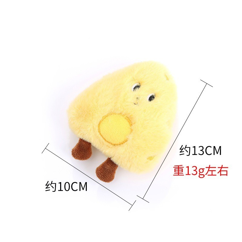 Pet Plush Toy Manufacturer - OEM Poached Egg Bread Squeaky