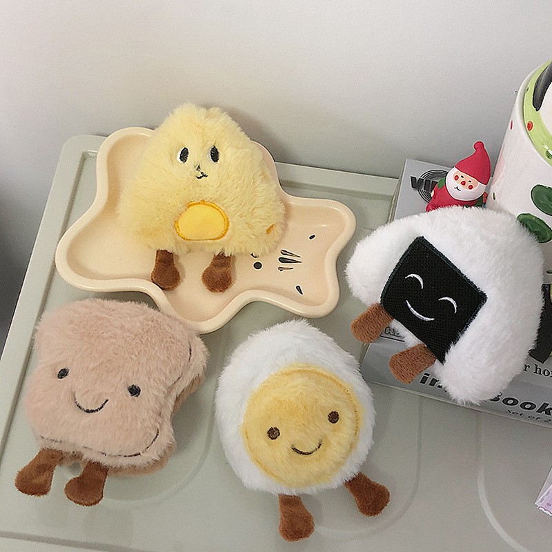 Pet Plush Toy Manufacturer - OEM Poached Egg Bread Squeaky