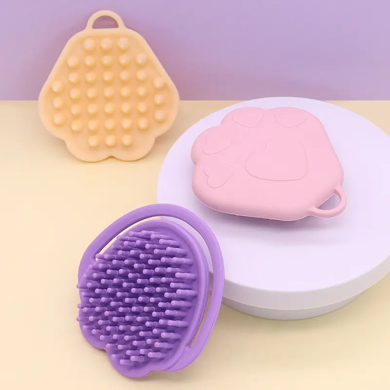 Shampoo Brush Supplier - Cleaning Pet Hair Shower Washing Massage Grooming