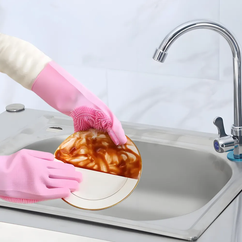 Silicone Gloves Factory - Heat Resistant Reusable Cleaning Kitchen Pet
