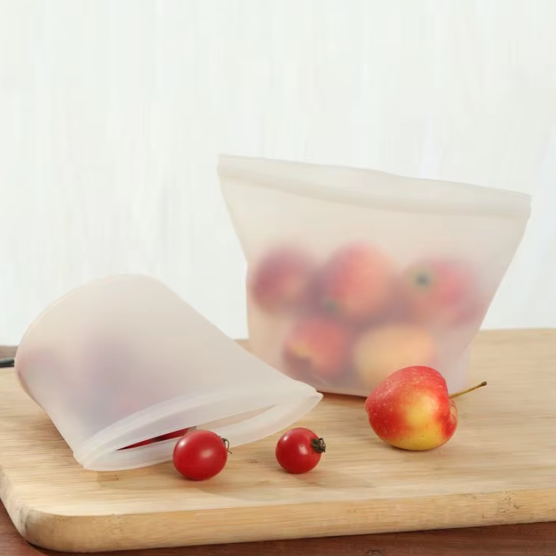 Silicone Food Bag Supplier - 500ML Fresh Keeping Reusable Ziplock Holder
