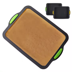 Square Cake Pan Factory - Silicone Brownie Bakeware Non-Stick Non-Slip