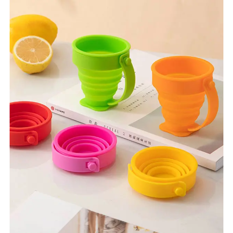 Silicone Mug Supplier - 600ML Foldable Travel Coffee Outdoor Drinking