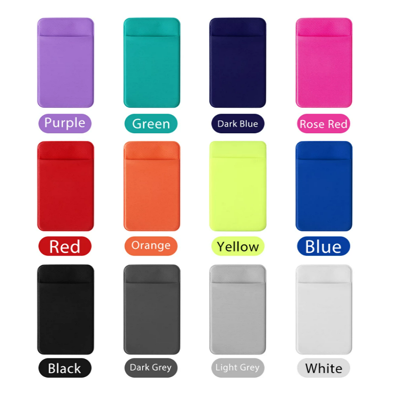 Credit Card Holder Manufacturer - Fashion Elastic Phone Wallet Adhesive Pocket