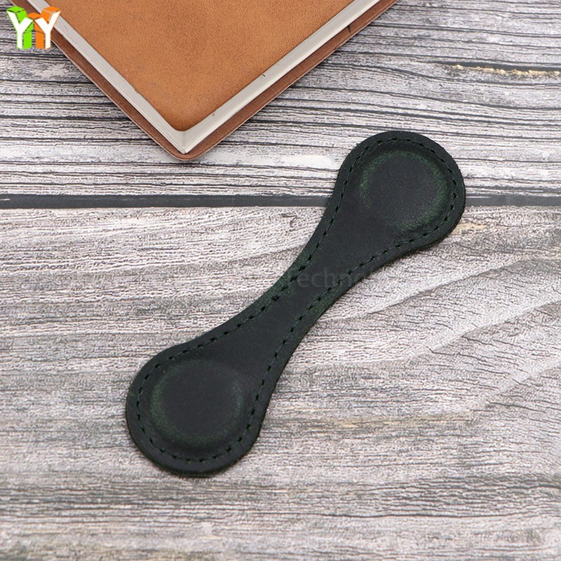 Magnetic Bookmark Factory - Vintage Genuine Leather Double-sided Page Marker