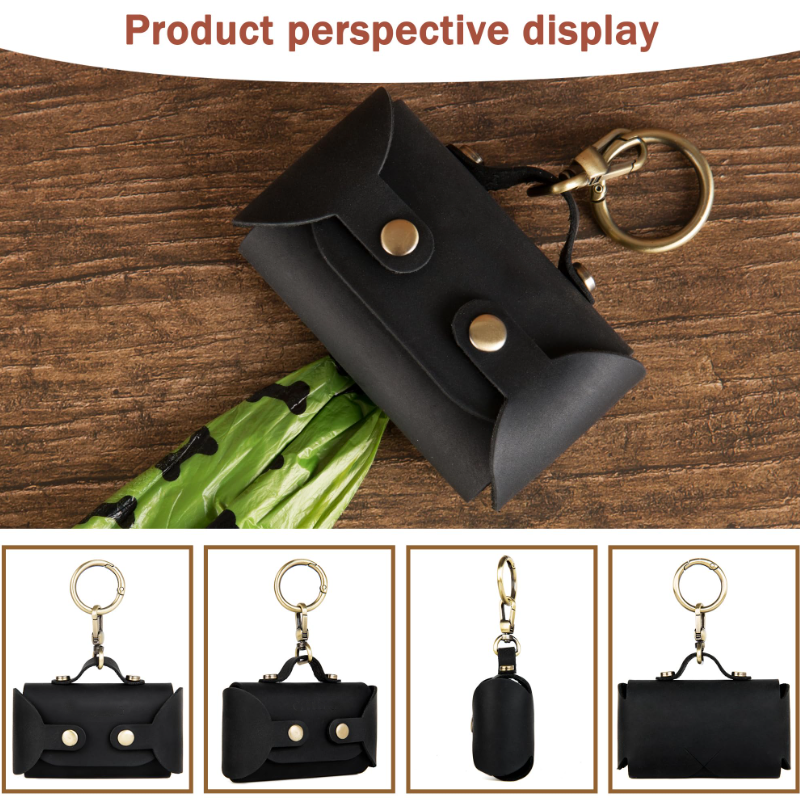 Dog Poop Bag Dispenser Supplier - Ready Stock Faux Leather Simple Style