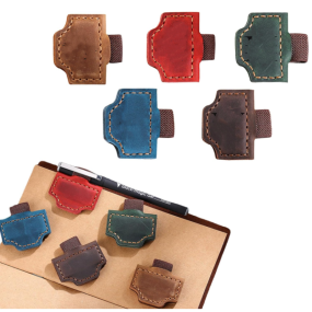 Bookmark with Pen Loop Manufacturer - Ready Colors Crazy Horse Genuine Leather