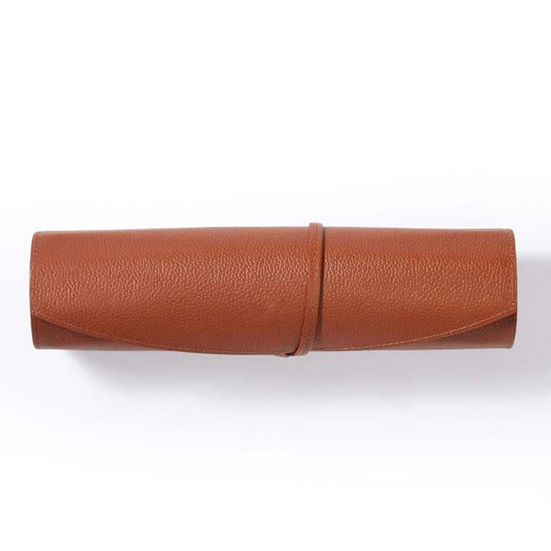 Backgammon Board Supplier - Travel Leather Roll up Foldable Chess Bag