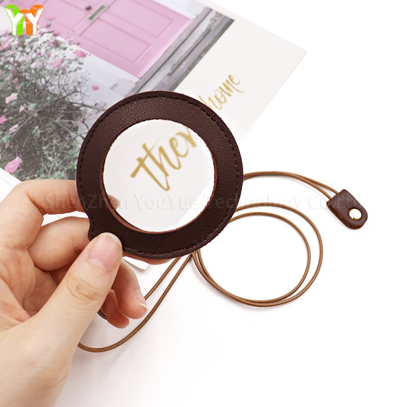 Magnifying Glass Case Factory - Portable PU Leather Necklace Lanyard Holder