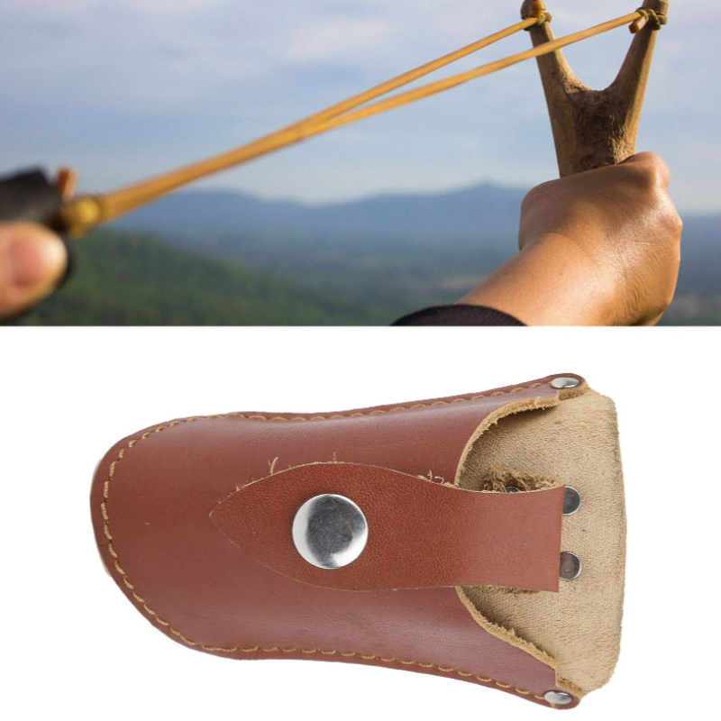 Leather Holster Supplier - Stylish Steel Ball Catapult Hunting Slingshot Bag