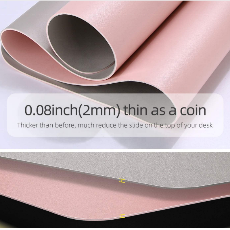 Desk Pad Manufacturer - Newly Dual Sided Waterproof Leather Writing Mat