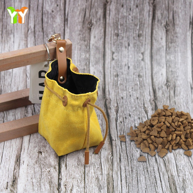 Dog Treat Bag Supplier - Waxed Canvas Travel Food Training Snack Bags